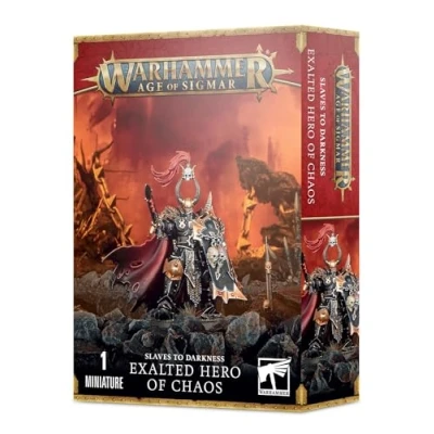 Image of Warhammer Age Of Sigmar Games Workshop Slaves to Darkness: Exalted Hero Chaos, Black