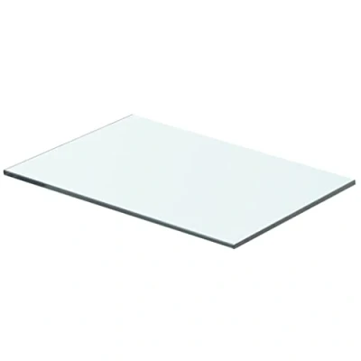 Image of vidaXL Clear Glass Shelf Panel Versatile 40x20cm Tempered Display Ideal for Home or Shop Use, Easy to Clean&#039;
