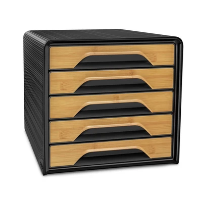 Image of CEP 5 Flat Drawer Box Black Bambu