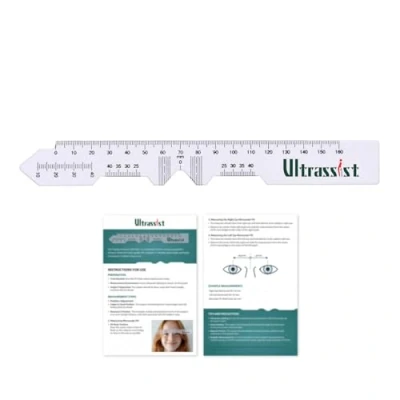 Image of Ultrassist Pupillometers for Measuring Pupillary Distance (PD) with Electronic Instruction Manual, Transparent PD Ruler, Essential Tool Single or Dual Measurement
