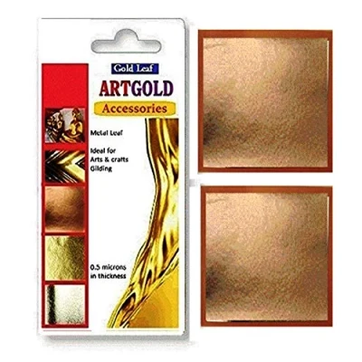 Image of pure gold uk Copper Leaf Gilding 100 70mm quality cooper sheets