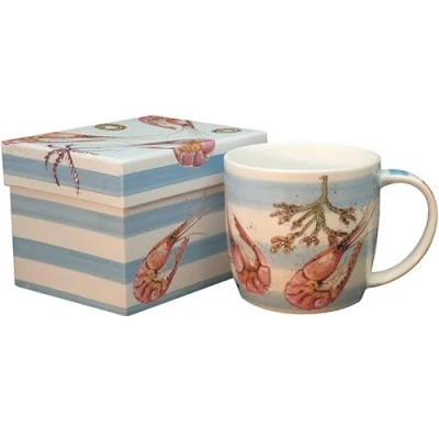 Image of Emma Ball PRAWN Bone China Mug with Gift Box