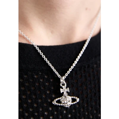 Image of Vivienne Westwood Mayfair Relief Pendant Unisex Necklace silvercoloured, Size: One Size, Silver coloured