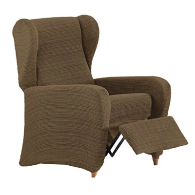 Image of Eysa Aquiles Bi Elastic Relax Sofa Cover Colour 07 brown, Polyester Cotton, 37 x 29 5 cm