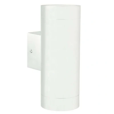 Image of Nordlux Tin Maxi Double outdoor wall light, white metal