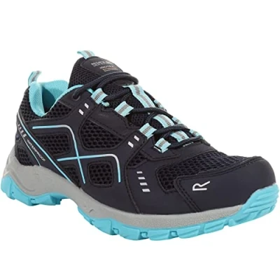 Image of Regatta Womens Lady Vendeavour Waterproof Walking Boots Navy/Amazonite 6.5 UK