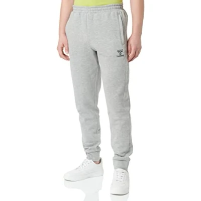 Image of hummel Men&#039;s Hmloffgrid Pants Casual, Grey Melange/Forged Iron, XXL