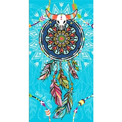 Image of Miracle Home. Microfiber Towel Traps Sleep, 100% Polyester, 95 X 175 Cm. Blue 11806