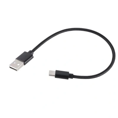 Image of FOLODA 25CM Short USB C Cable Fast Charging Cord Nylon Braided Data Sync Line 60W 480Mbps For Latest Smartphones &amp; Tablets
