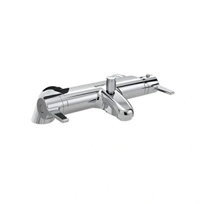 Image of Bristan DUL3 THBSM C Du Lever Thermostatic TMV2 Bath Shower Mixer Bathroom Tap, Chrome