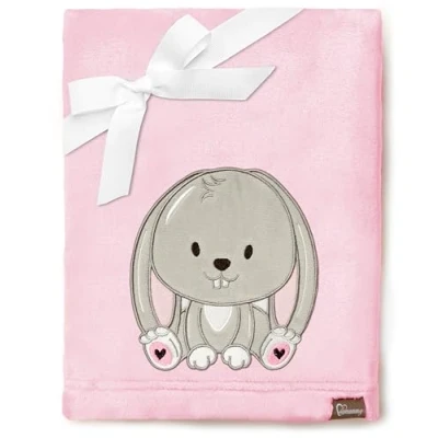 Image of Be Mammy Warm Children Baby Cosy Blanket Gift BE20 168 (Powder Pink Rabbit)