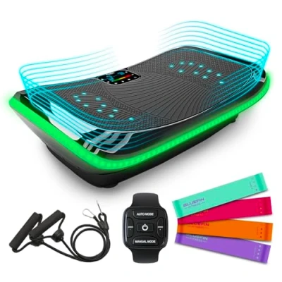 Image of 4D Triple Motor Vibration Plate Powerful Magnetic Therapy Massage Curved Surface 4.0 Bluetooth Speakers Oscillation &amp; Micro 3 Silent Drive Motors