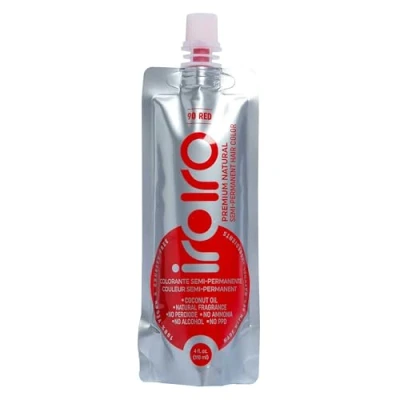 Image of IROIRO Premium Natural Semi Permanent Hair Color 90 Red (4oz)