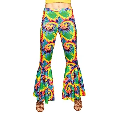 Image of Women&#039;s Psychedelic Tie dye Hippie Pants M