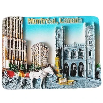 Image of Montreal Canada 3D Fridge Magnet Souvenir Gift,Home &amp; kitchen Decoration Magnetic Sticker Refrigerator Collection