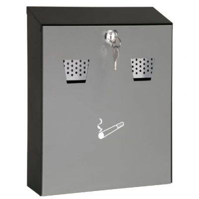 Image of Wedo Wall Ashtray, Stainless Steel, Multicoloured, 25.6 x 7. 5 32 cm