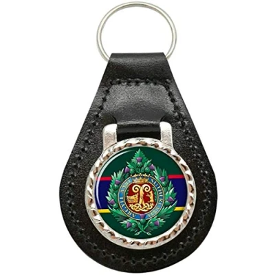 Image of Argyll and Sutherland Highlanders, British Army Leather Key Fob
