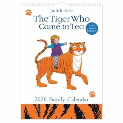 Image of 2026 The Tiger Who Came to Tea A3 Family Planner Organiser Wall Calendar
