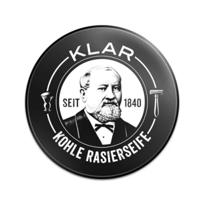 Image of Klar Activated Charcoal Shaving Soap 110g