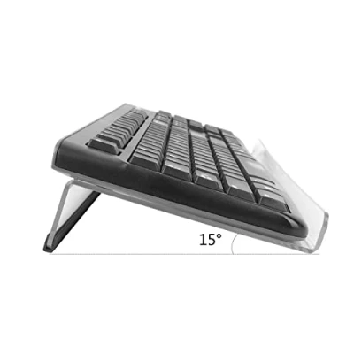 Image of Sunallwell Tilted Keyboard Stand,Computer Stand,Ergonomic Riser For Computer Gaming and Typing,Clear Acrylic