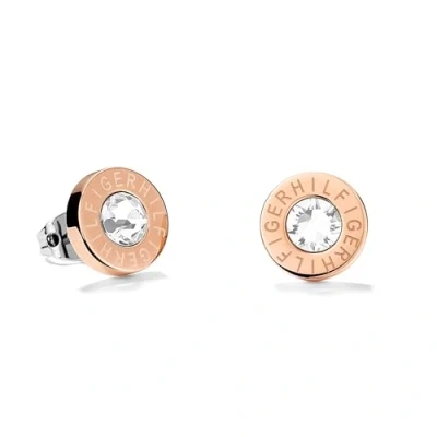 Image of Tommy Hilfiger Jewelry Women&#039;s Stainless Steel Earrings Embellished with Crystals 2700752