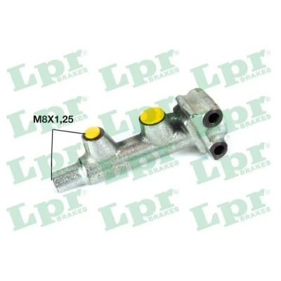 Image of P06014 Master Cylinder LPR 1418 19,05mm Grey Cast Iron 8 X 1,25 (2) CITROËN: 2CV Saloon
