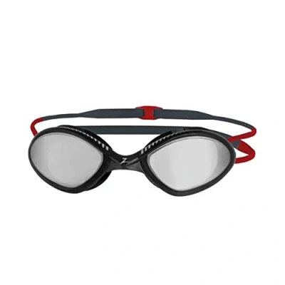 Image of Zoggs Tiger Adult Swimming goggles, UV Protection Swim Quick Adjust Comfort Goggle Straps, Fog Free Lenses, Goggles Adults Ultra Fit, Titanium Lens Sun