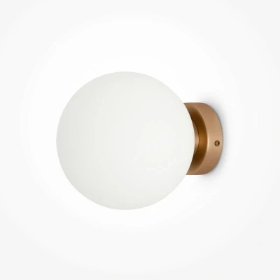 Image of Maytoni Basic Form Medium Modern Wall Lamp Gold E14