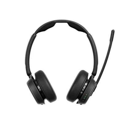 Image of EPOS IMPACT 1060 ANC Professional Bluetooth Headset with Microphone for PC Double Sided, Premium Noise Cancellation, AI, Intuitive Controls, Focused Work in Noisy Environments