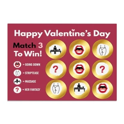 Image of RED OCEAN Valentines Gift Naughty Scratch Card Rude For Him Her Boyfriend Girlfriend Gifts Day Men Women Husband Wife Funny