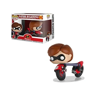 Image of Funko Pop! Rides Disney Pixar the Incredibles Bike and Elastigirl Pixar: Collectable Vinyl Figure Gift Idea Official Merchandise Toys for Kids &amp; Adults