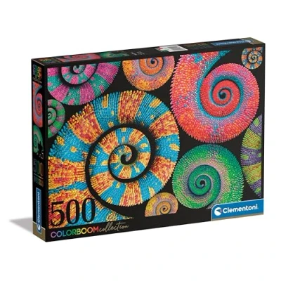 Image of Clementoni Jigsaw Puzzle Colorboom Collection Curly Tails 500 Pieces For Adults 14 99 Years, Gift Men/Women, Gradient, Made In Italy, 35519