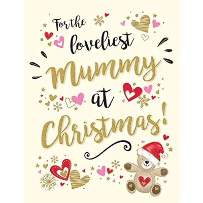 Image of Piccadilly Greetings Modern Christmas Card Mum 8 x 6 inches