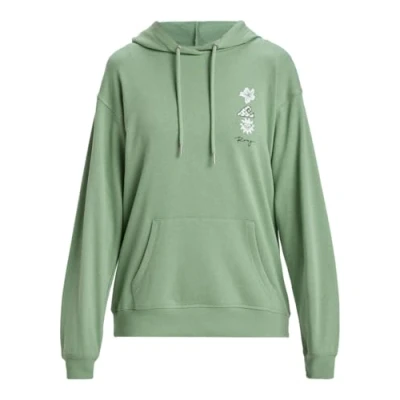 Image of Roxy Fleece sweater SURF STOKED HOODIE TERRY ART Young Womens Green XS