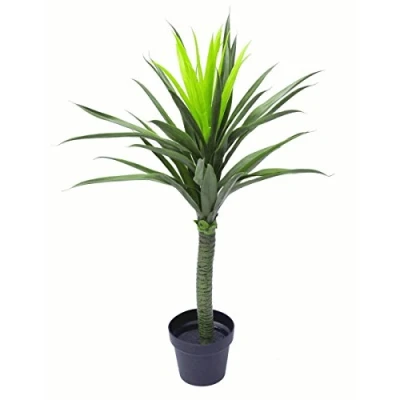 Image of LEAF 7010 90cm (3ft) Large Artificial Spiky Tree Plant Realistic, Yukka Green