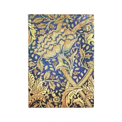 Image of Kalendarz Paperblanks 2025 Morris Windrush Midi tygodniowy HOR Flexi: tydzień na dwóch stronach, zamykany gumkę, Papier 100 GSM