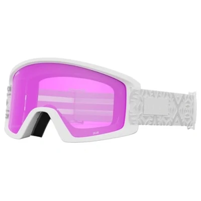 Image of Giro Dylan Womens Snow Goggles White Flake with Amber/Pink Lens
