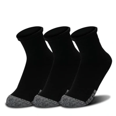 Image of Heatgear Quarter 3 Pack Polyamide Unisex Socks