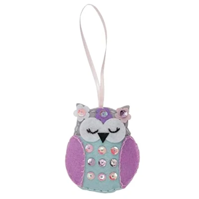 Image of Trimits Felt Decoration Kits, 8 x 9.5cm, Spring Owl