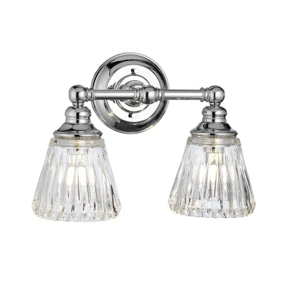 Image of Keynes 2 Light Wall Polished Chrome IP44