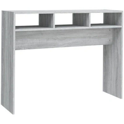 Image of vidaXL Console Table Grey Sonoma 105x30x80 cm Engineered Wood