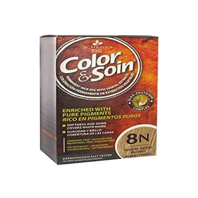 Image of Les 3 Chênes Color &amp; Soin Permanent Care Wheat Blond: 8N