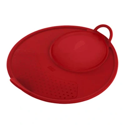 Image of Kuhn Rikon 37198 Vario Deckel Rot 18 30cm Lid, Red, Silicone