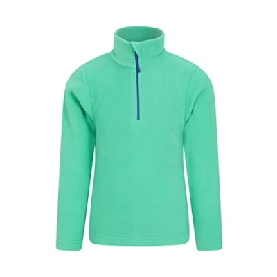 Image of Mountain Warehouse Camber II Kids Half Zip Fleece Dark Green 13 Years