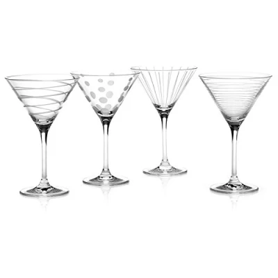 Image of Mikasa Cheers Set Of 4 Martini Glasses
