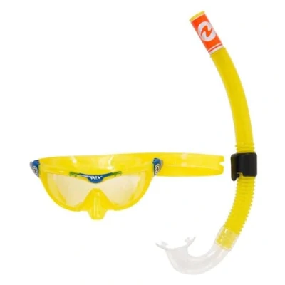 Image of AQUALUNG Combo Mix Diving Mask Snorkel, Children Aged 4 Years and Older, Suitable for Scuba Diving, Snorkeling, with UV Protection Silicone Gaskets, Anti fog leak Lenses, Boys &amp; Girls