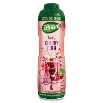 Image of Teisseire Drink Syrup Cherry Cola 0% 600 ml That Tastes Just Like the Fruit