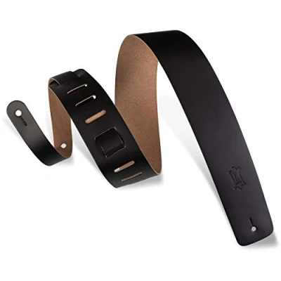 Image of Levy&#039;s M1 BLK 2.5 inch Leather Strap Black