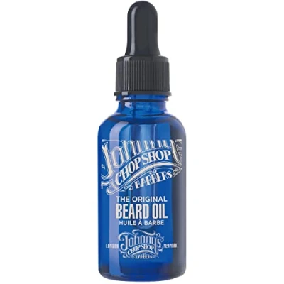 Image of Johnny&#039;s Chop Shop Beard Oil with Almond Oil, Lightly Scented (30ml)