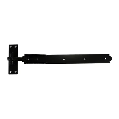 Image of 2x TIMCO Pair of Adjustable Band &amp; Hook on Plates Black ABH450B